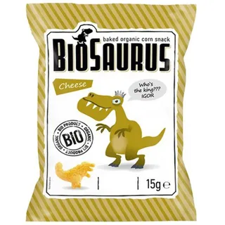 BioSaurus Baked Organic Corn Snack Cheese, 15g