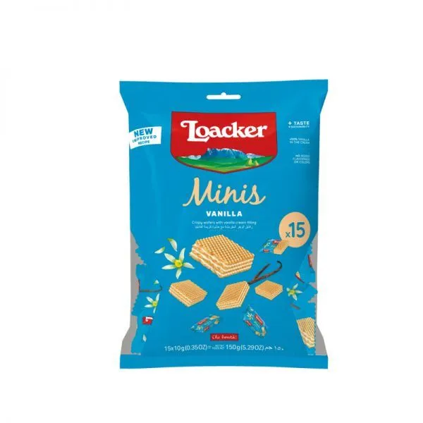 Loacker Minis Vanilla Wafer, 150g