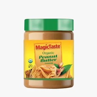 MagicTaste Organic Creamy Peanut Butter, 454g