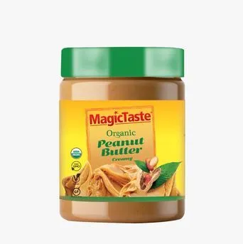 MagicTaste Organic Creamy Peanut Butter, 454g