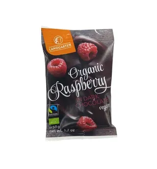 Landgarten Raspberries In Dark Chocolate 50g