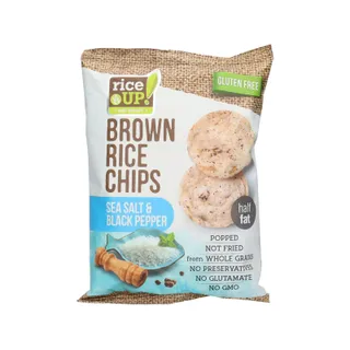 Rice Up Gf Brown Rice Chips Sea Salt And Black Pepper 25 g