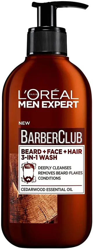 L'Oreal Men Expert Barber Club 3-in-1 Beard, Hair & Face Wash 200ml