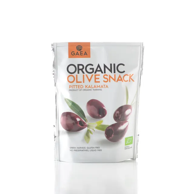 Gaea Organic Pitted Kalamata Olives Snack 65 g