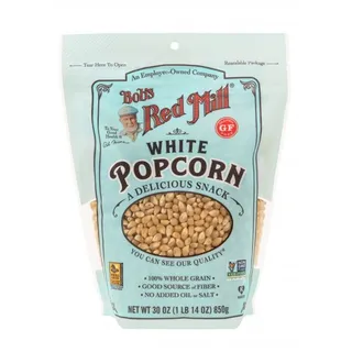 بوبس ريد ميل popcorn أبيض خالي من الجلوتين 850 جم
