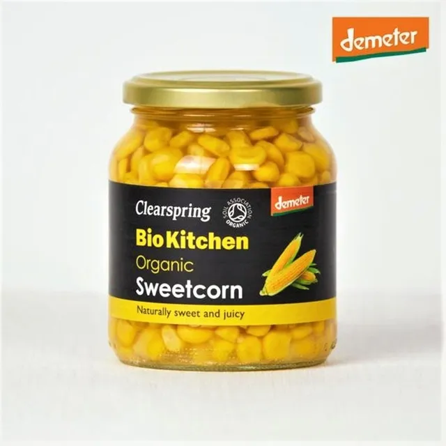 Clear Spring Demeter Organic Sweetcorn 350 g