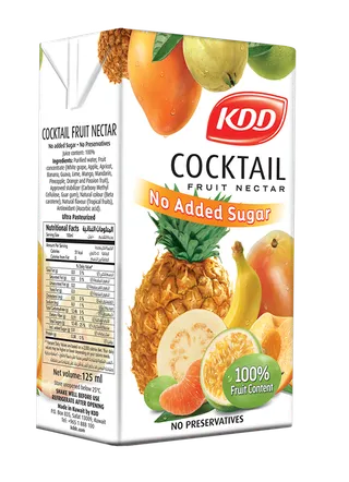 KDD Cocktail Fruit Nectar No Added Sugar, 125ml
