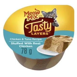 Meow Mix Tasty Layers Chicken & Tuna 78g