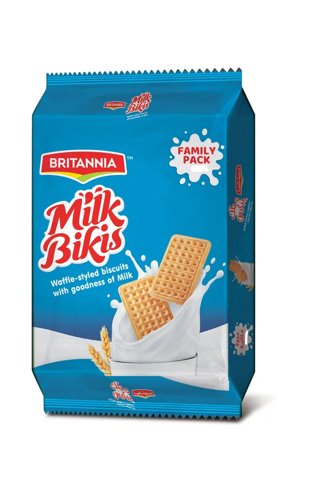 بريتانيا ميلك بيكيس بسكويت بنكهة الحليب، 8x85g