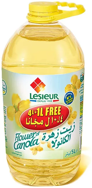 ليزيور زيت كانولا 4 لتر + 1 لتر مجانا