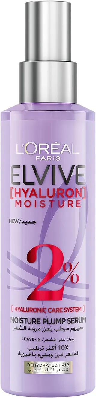 لوريال Elvive Hyaluron Moisture Plump Hair Serum for Dehydrated Hair, 150ml