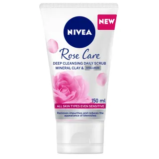 Nivea Rose Mineral Clay & Hyaluron Face Scrub, 150ml