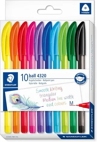 Staedtler Ball Pen Assorted, Pack of 10