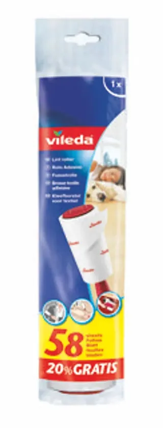 Vileda Cloth Lint Roller/Remover Set 58 Sheets
