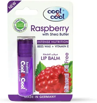 Cool & Cool Raspberry with Shea Butter Intense Nutrition Lip Balm
