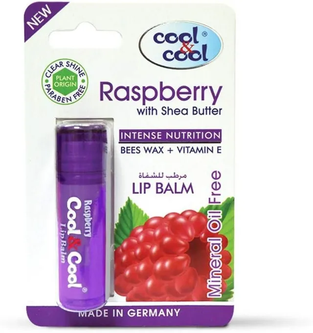 Cool & Cool Raspberry with Shea Butter Intense Nutrition Lip Balm