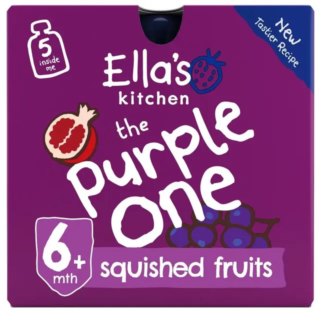 Ella's Kitchen the Purple One Squished Smoothie Fruits 5 x 90 g