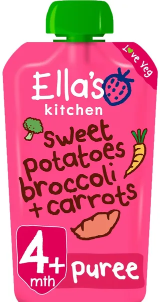 Ella's Sweet Potato Brocc and Carrot 120 g