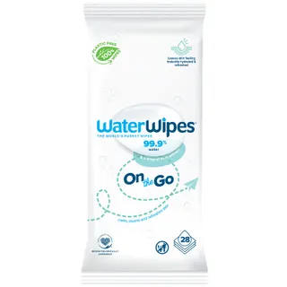 WaterWipes Plastic Free On The Go Wipes, 28 Sheets