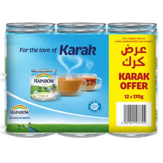 Rainbow Evaporated Milk 12 x 170 g