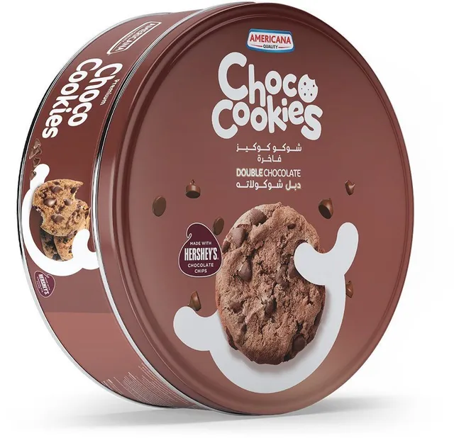 Americana & Hershey's Double Chocolate Chip Cookies Tin, 504g