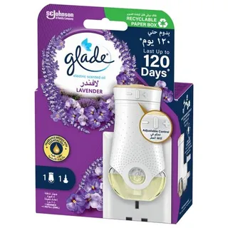 Glade Electric Scented Oil Warmer Plug In Lavender Air Freshener, 20ml