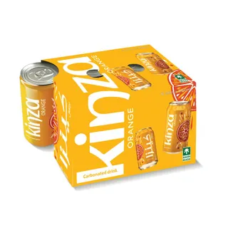 كينزا برتقال مشروب غازي علبة، 6x360ml