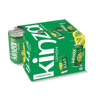كينزا مشروب غازي ليمون علبة، 6x360ml