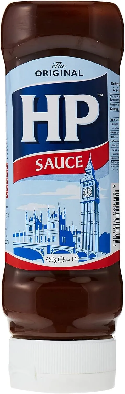 Heinz HP Original Brown Sauce, Top Down Squeezy Bottle, 450 gm