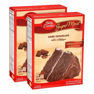 Betty Crocker Supermoist Dark Choco 510G X 2 Packs @ Special Discount