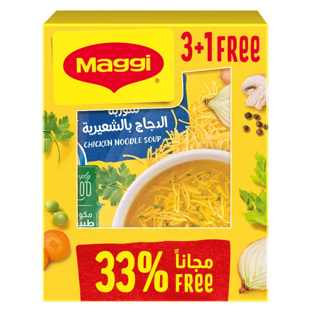 ماجي Chicken Noodle Soup Sachets, 4x60g