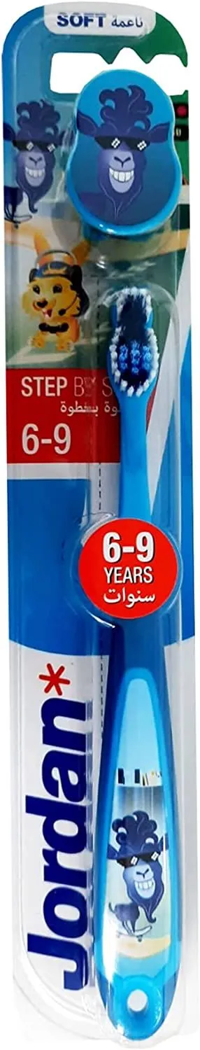 Jordan Step by Step Pink Soft Toothbrush (6-9 Years), 1 Piece