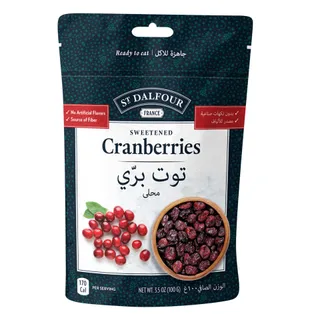 St Dalfour Sweetened Dried Cranberries, 100g