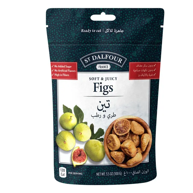 St Dalfour No Added Sugar Dried Figs, 100g