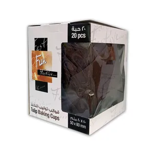 فان أكواب خبز توليب 50 x 80 mm 20 Pcs