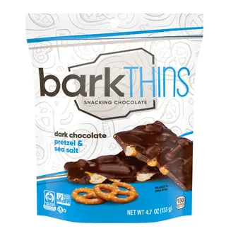 Bark Thins Dark Chocolate Pretzel & Sea Salt 133g