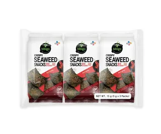 Bibigo Hot Chicken Flavour Crispy Seaweed Snacks, 15g