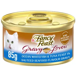 Purina Fancy Feast Gravy Lovers Ocean Whitefish & Tuna Feast Cat Wet Food, 85g
