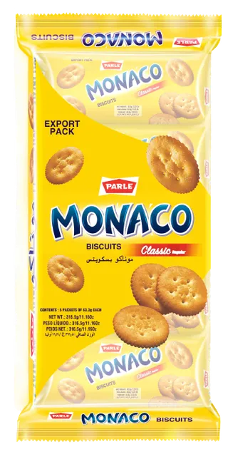 Parle Monaco Biscuits, 5x63.3g
