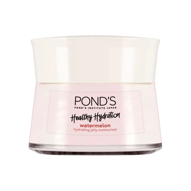Pond'S Healthy Hydration Gel Moisturizer For Rejuvenated, Supple Skin, Watermelon, With 100% Natural Origin Watermelon Extract & Vitamin E