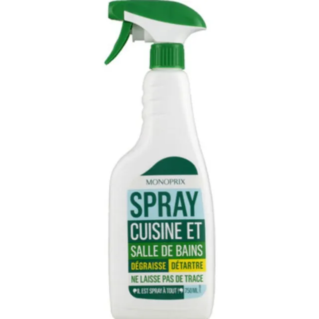 Monoprix Kitchen And Bathroom Cleaning Spray 750ML