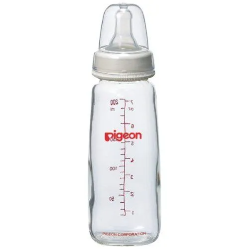 بيجون زجاجة تغذية زجاجية رقبة رفيعة 200ml تدفق صغير (4+ أشهر)، 1 قطعة