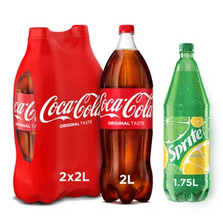 كوكا كولا 2 لتر X 2 قطع + 1.75 لتر سبرايت عرض خاص