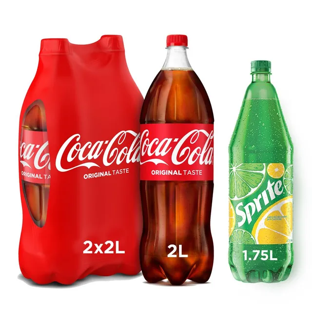 كوكا كولا 2 لتر X 2 قطع + 1.75 لتر سبرايت عرض خاص