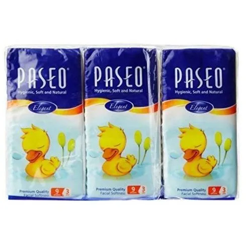 Paseo Facial Hanky 9s x 6 pcs