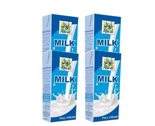 أول حليب كامل الدسم 1 لتر x 4 قطع