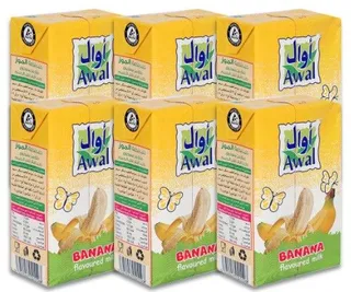 أول جونيور حليب موز 125 مل x 6 قطع