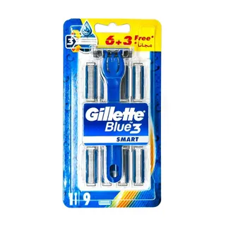 Gillette Blue 3 Smart Razor with Blades, 1 Pack