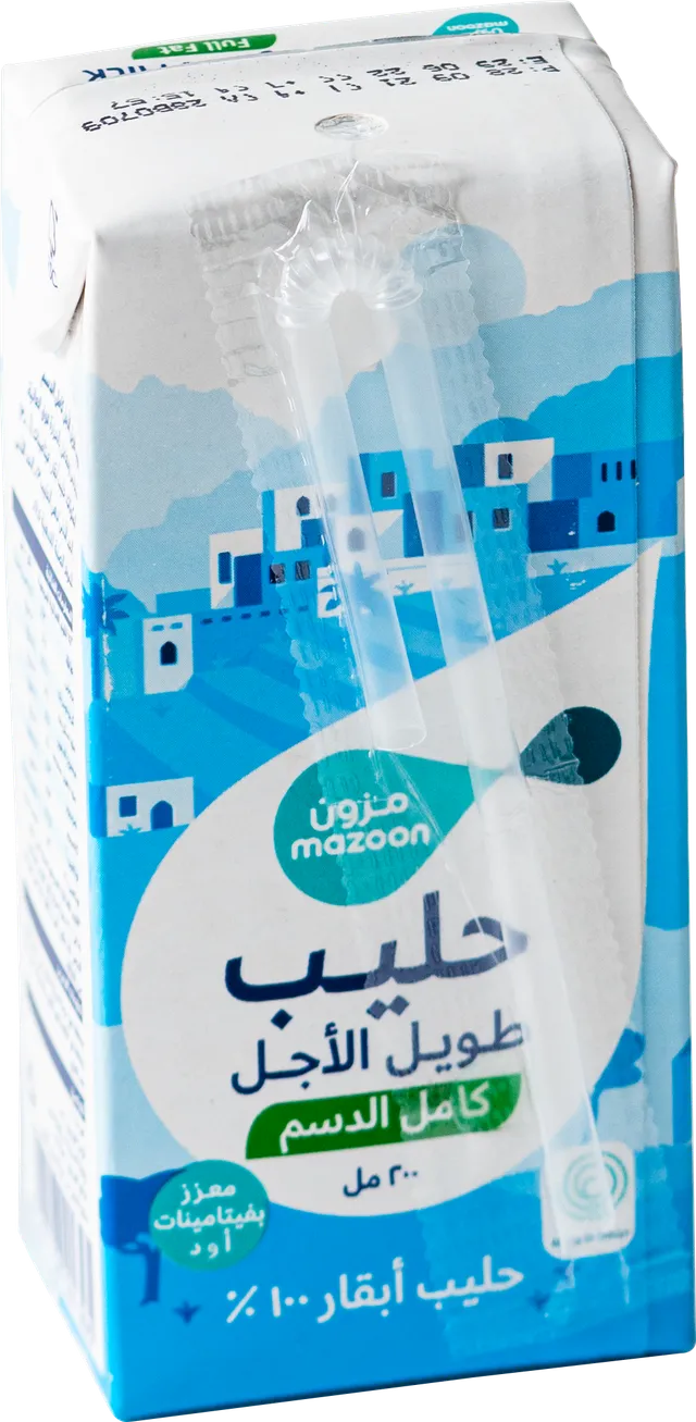 مزون لونج لايف حليب دسم كامل 200 ml
