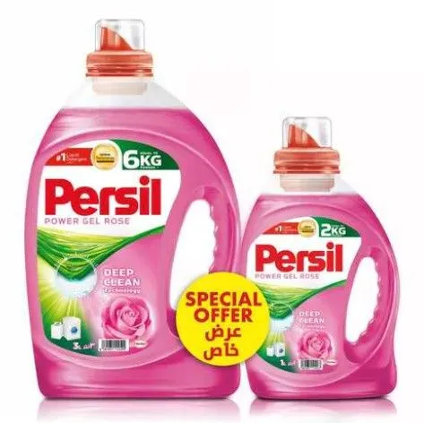 Persil Power Gel Rose Laundry Detergent 2.9L + 1L